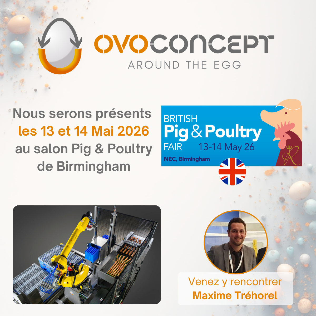 Ovoconcept sera au salon Pig and Poultry